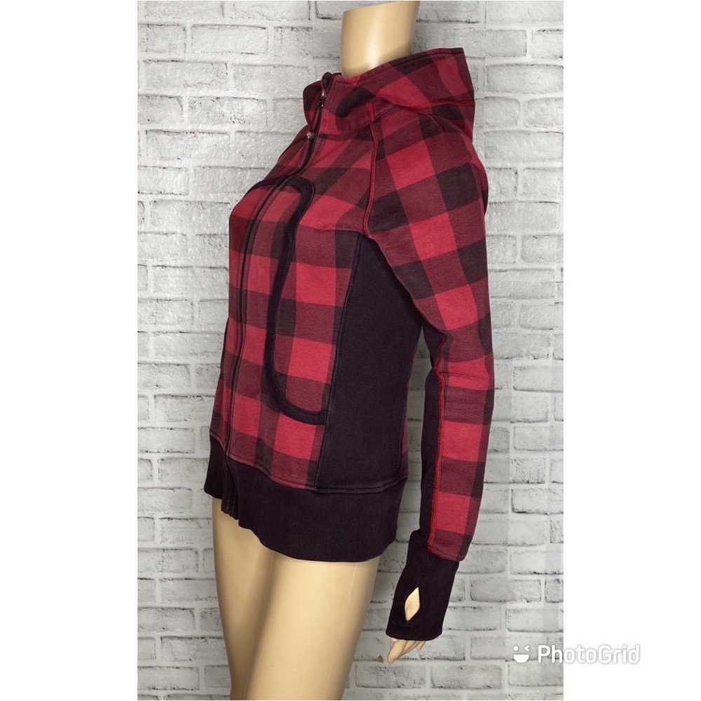 Sz8 Lululemon Buffalo Plaid Hoodie View 2